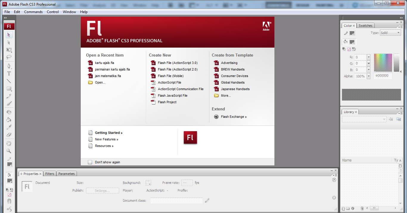 adobe flash cs3 professional online